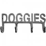 Hakenleiste DOGGIES f�r Hundeleine Alu silber