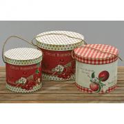 Aufbewahrungsbox Apple Blossom Schachtel rund mittel