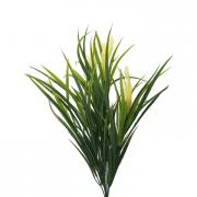 Schwertgras Kunstpflanze mit Bl�ten gr�n 55cm