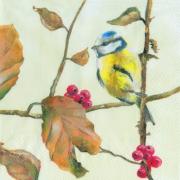 IHR Servietten Lunch 33x33cm Herbst Meise
