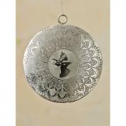 Anh�nger aus Eisen mit Hirsch silber 8cm