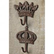Haken Wandhaken Krone aus Gusseisen braun Mod. B