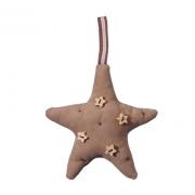 Dekoh�nger Stern Baumschmuck Handarbeit braun 10cm