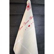 Artefina K�chenhandtuch beige mit Stickerei sweet home