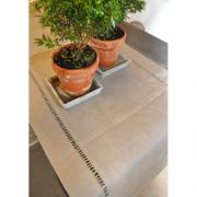 Artefina Tischl�ufer Leinen braun mit Hohlsaum 40x140cm