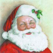 IHR Servietten Lunch 33x33cm Jolly Santa Weihnachtsmann