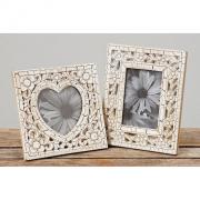Bilderrahmen Fotorahmen Holz Vintage Craquele