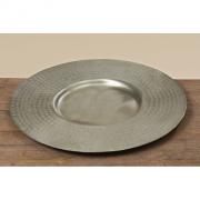 Teller Aluminium silber 43cm