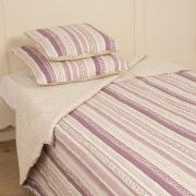 Clayre & Eef Tagesdecke Plaid lila Patchwork 180x260