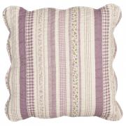 Clayre & Eef Kissenh�lle Kissen lila Patchwork 40x40cm