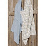 Geschirrtuch K�chenhandtuch blau - beige kariert