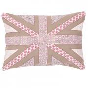 Clayre & Eef Kissen Patchwork Union Jack bunt 35x50cm