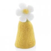 Eierw�rmer aus Filz Blume gelb