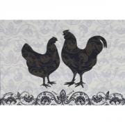 Andrews Tischsets Hahn u. Huhn Modern Rooster 4 Stk.