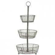Clayre & Eef Etagere aus Metall verzinkt 68cm