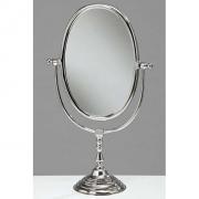 Schminkspiegel Standspiegel Aluminium silber 65cm