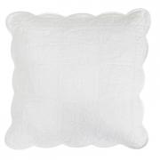 Clayre & Eef Kissenh�lle wei� mit Stickerei 50x50cm