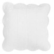 Clayre & Eef Kissenh�lle wei� mit Stickerei 40x40cm