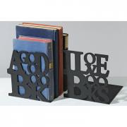 Buchst�tze Metall schwarz A GOOD BOOK