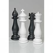 Dekofigur Schachfigur Dame wei� 33cm