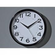 Uhr Wanduhr 22cm schwarz