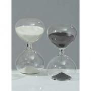Dekoobjekt Sanduhr schwarz 11cm