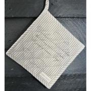 Artefina Topflappen creme - beige gestreift 2 tlg.