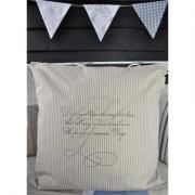 Artefina Kissenh�lle creme - beige gestreift 50x50cm