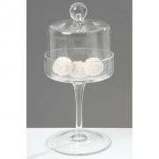 K�seglocke Glasglocke auf Standfuss 25cm