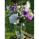 Blumenstrau� Kunstblumen blau wei�