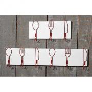 Hakenleiste Haken Besteck - Design 3-fach