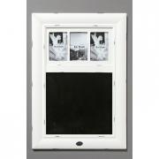 Tafel Memoboard mit Bilderrahmen Landhaus wei�