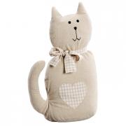 T�rstopper Katze aus Stoff creme 36cm