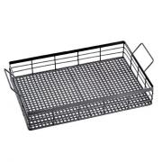 Tablett aus Metall schwarz 48cm