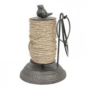 Clayre & Eef Spule aus Gusseisen mit Schnur und Schere