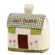 T�rstopper Haus our home gr�n - wei� 15cm