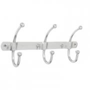 Clayre & Eef Garderobe Eisen silber 3-fach 42cm