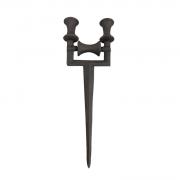 Clayre & Eef Gartenschlauchf�hrung Gusseisen mit Rolle
