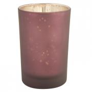 Clayre & Eef Teelichthalter Windlicht lila 8cm