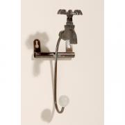 Haken Wandhaken Wasserhahn aus Metall 25cm