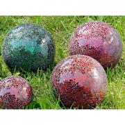 Dekokugel Gartenkugel Mosaik gr�n 20cm