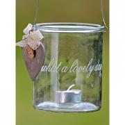 Windlicht H�ngewindlicht - lovely day - 12cm