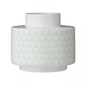 Bloomingville Vase Keramik wei - mint 16cm