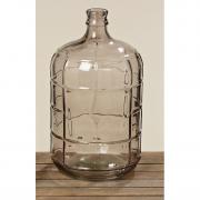 Vase Flaschenvase aus Glas XL braun 40cm