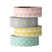 Bloomingville Masking Tape pastell bunt Set 4 tlg.