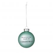 Bloomingville Christbaumkugel Weihnachtskugel türkis 6cm