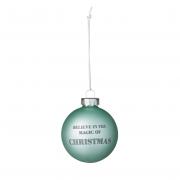Bloomingville Christbaumkugel Weihnachtskugel trkis 6cm