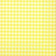 IHR Servietten Lunch 33x33cm Vichy light yellow Karo gelb