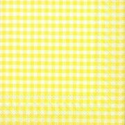 IHR Servietten Lunch 33x33cm Vichy light yellow Karo gelb