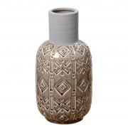 Vase aus Keramik orientalisch natur - grau 30cm